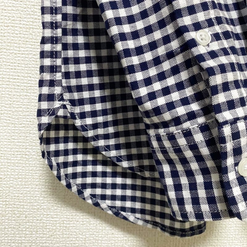 Urban Research Rosso Gingham Check Button Down Shirt M Navy