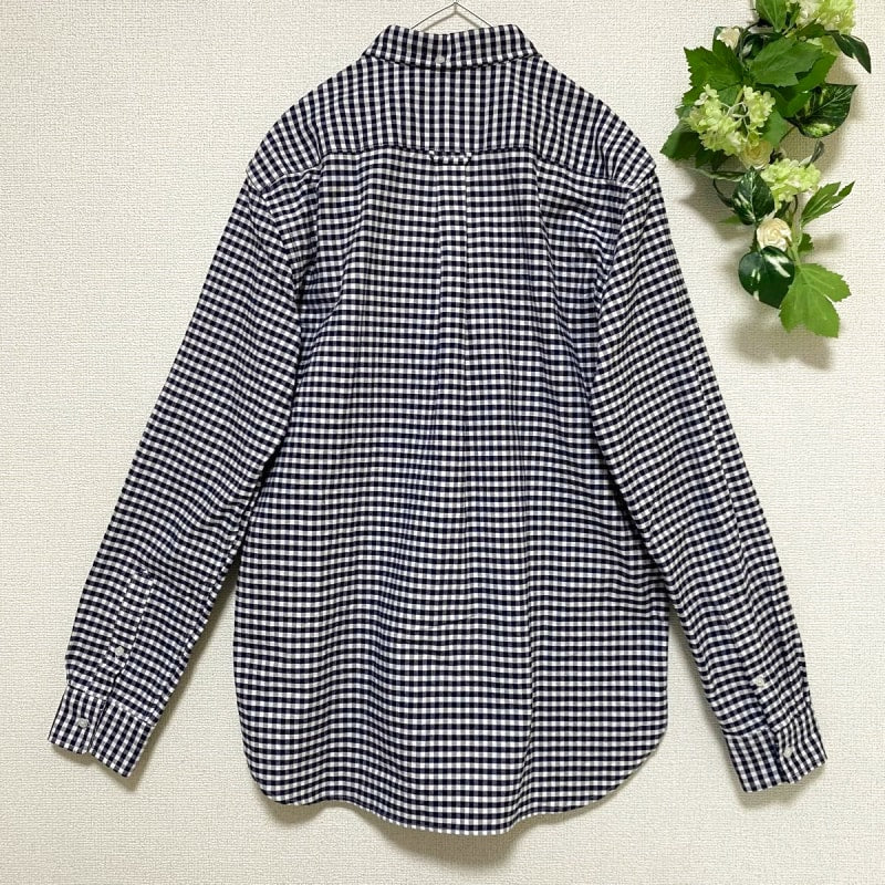 Urban Research Rosso Gingham Check Button Down Shirt M Navy