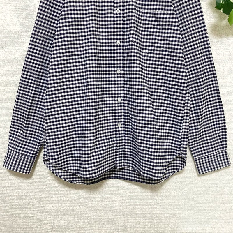 Urban Research Rosso Gingham Check Button Down Shirt M Navy
