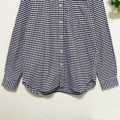 Urban Research Rosso Gingham Check Button Down Shirt M Navy