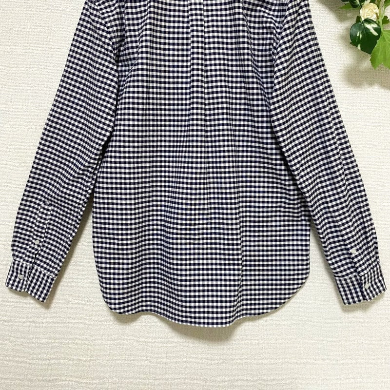 Urban Research Rosso Gingham Check Button Down Shirt M Navy