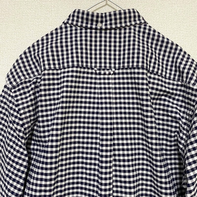 Urban Research Rosso Gingham Check Button Down Shirt M Navy