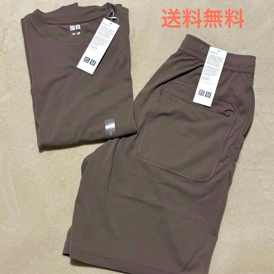 Uniqlo U Dry-Ex Crew Neck T-Shirt and Shorts Set S New