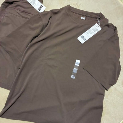 Uniqlo U Dry-Ex Crew Neck T-Shirt and Shorts Set S New