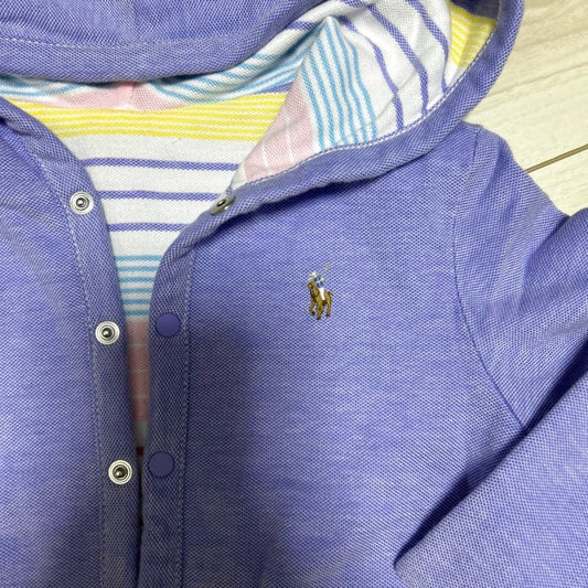 Ralph Lauren Striped Hooded Cardigan 12M