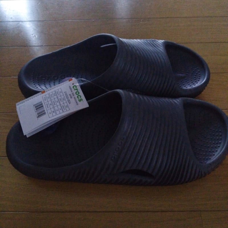 Crocs Mellow Tide Recovery Slide Slate Gray New