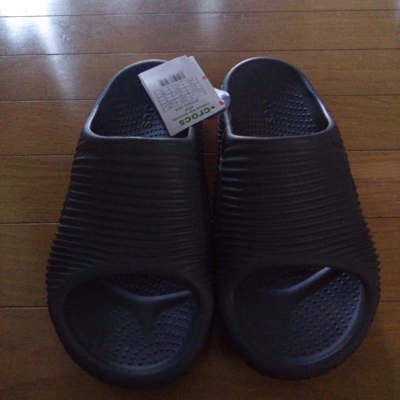 Crocs Mellow Tide Recovery Slide Slate Gray New