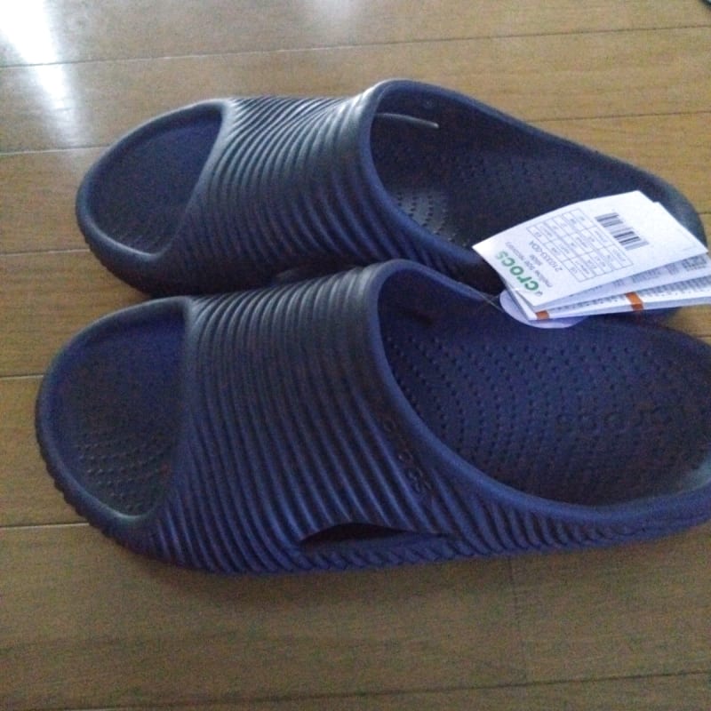 Crocs Mellow Tide Recovery Slide Slate Gray New