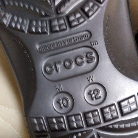 Crocs Fleece Lined Sandals Black New