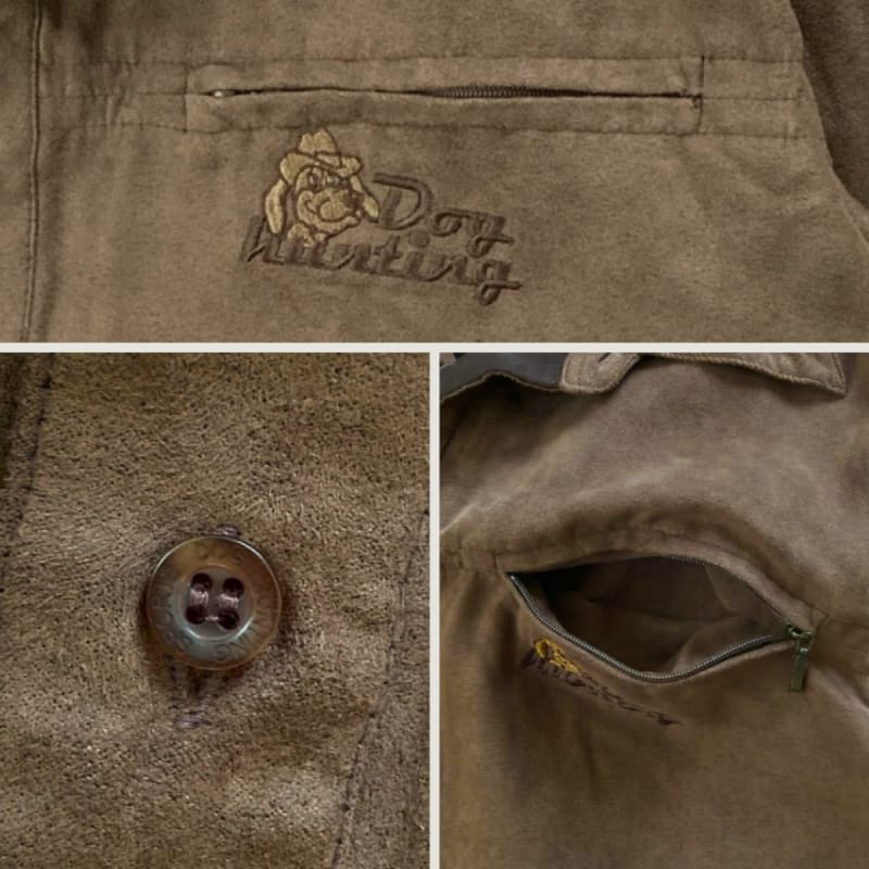 Brown Suede-Like Shirt Jacket Size L