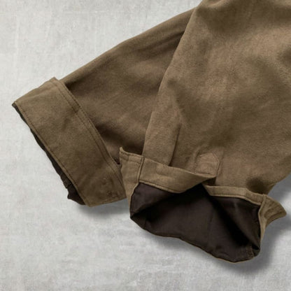 Brown Suede-Like Shirt Jacket Size L
