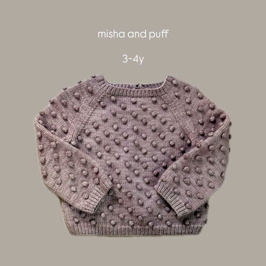 Misha & Puff Popcorn Sweater 3-4Y