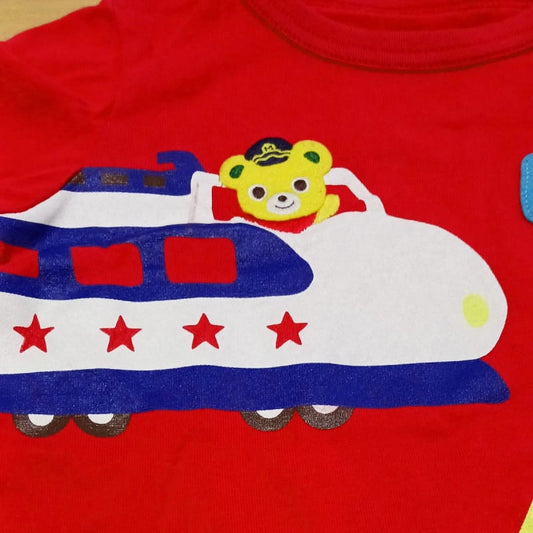 Miki House Long Sleeve Train Design 90cm
