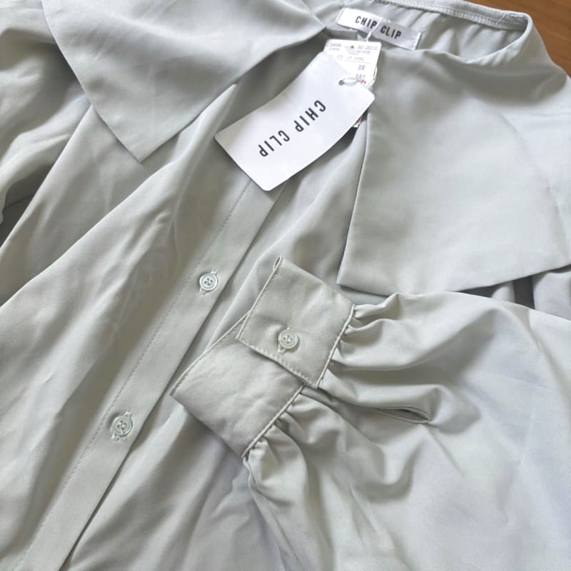 Chip Clip Big Collar Button Down Shirt M
