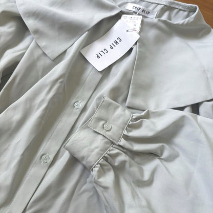 Chip Clip Big Collar Button Down Shirt M