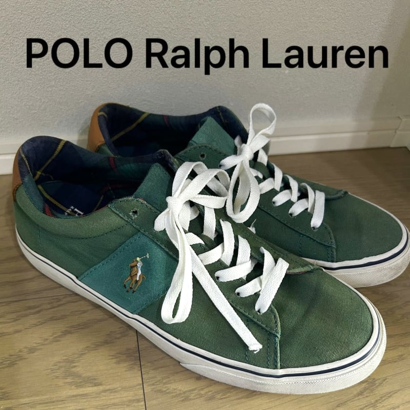 Polo Ralph Lauren Men's Sneakers 26cm Green Canvas