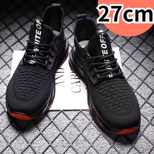 Men's Sneakers Black 27cm Breathable