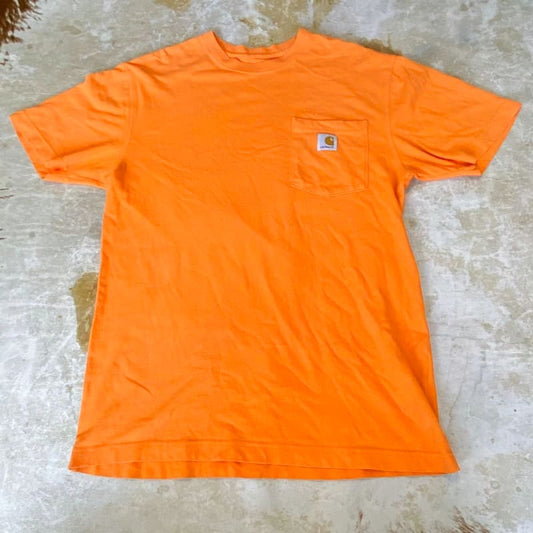 Carhartt T-Shirt S Pocket T Orange Used