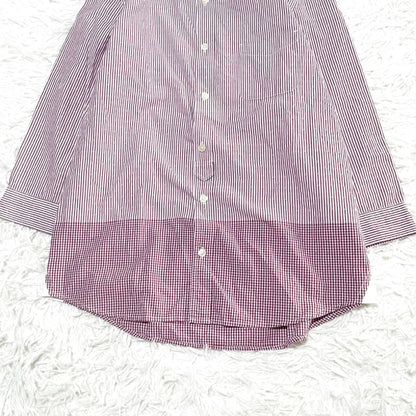 Comsa CA Ism Red and White Stripe Button-Down Shirt L