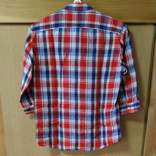 UNIQLO Men's Check Shirt 3/4 Sleeve Size L