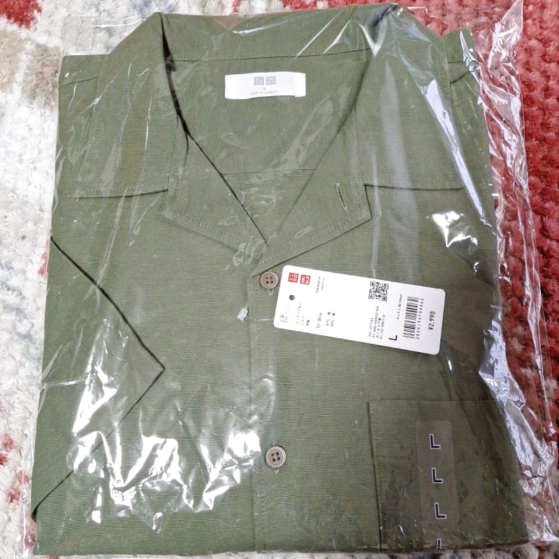 Uniqlo Cotton Linen Shirt Olive L