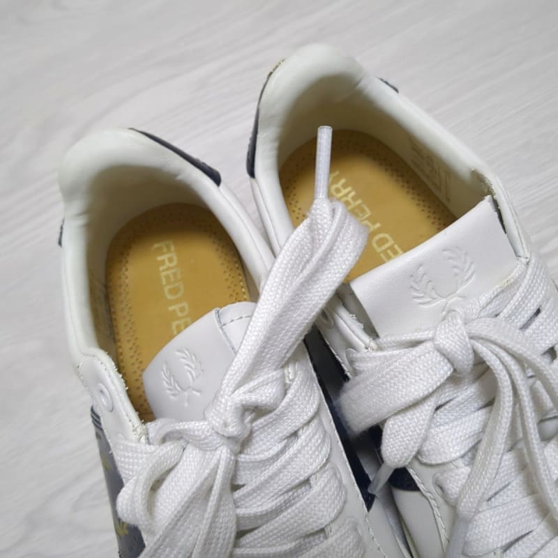Fred Perry Spencer Leather Laurel Logo White/Black