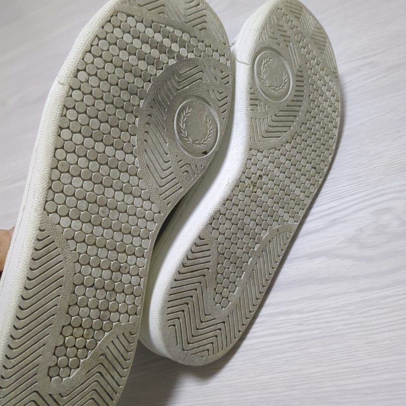 Fred Perry Spencer Leather Laurel Logo White/Black