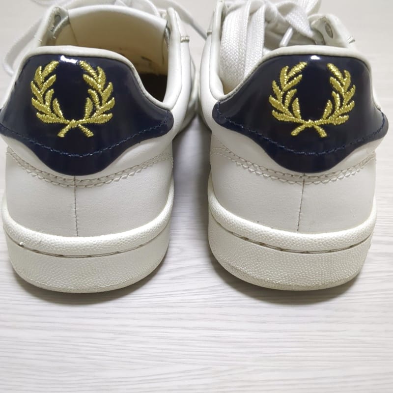 Fred Perry Spencer Leather Laurel Logo White/Black