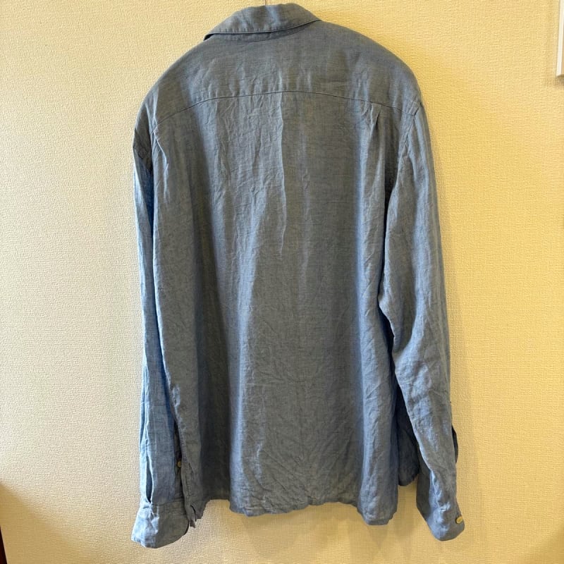 Alessandro Gherardi Open Collar Linen Shirt
