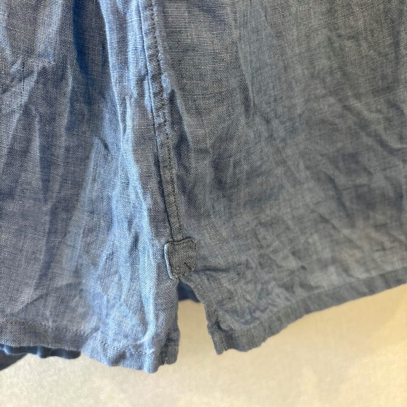 Alessandro Gherardi Open Collar Linen Shirt