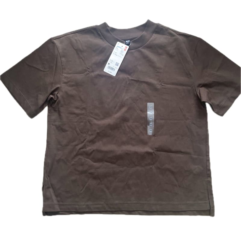 Uniqlo Airism Cotton T-Shirt 37 Brown Size M