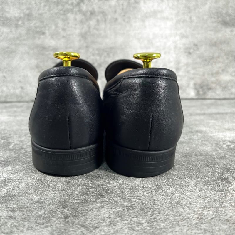 Chausser Travel Shoes Leather Loafers Black 24.5cm