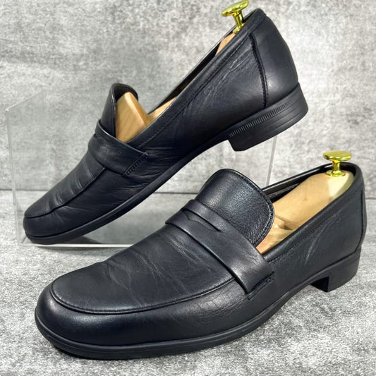Chausser Travel Shoes Leather Loafers Black 24.5cm