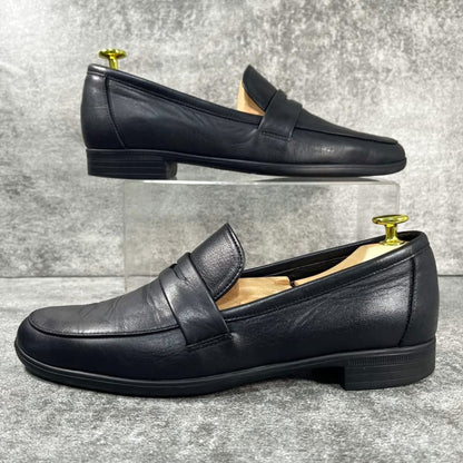 Chausser Travel Shoes Leather Loafers Black 24.5cm