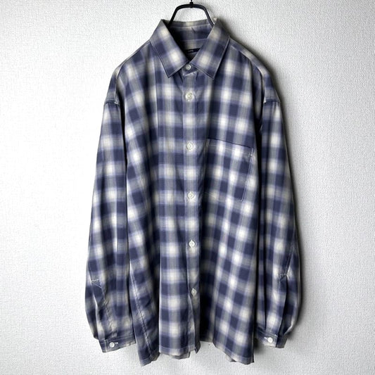 SHIPS Relaxed Fit Tech Wool Ombre Check Shirt