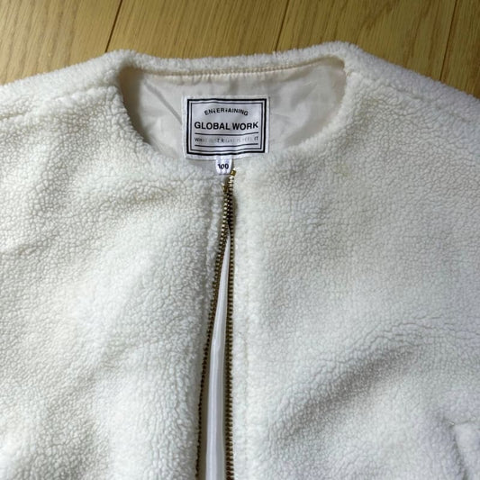 Global Work Kids Long Sleeve No Collar Coat 100cm