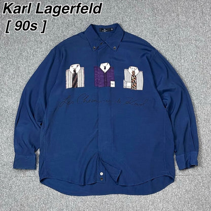 90s Karl Lagerfeld Wide Shirt Retro Archive