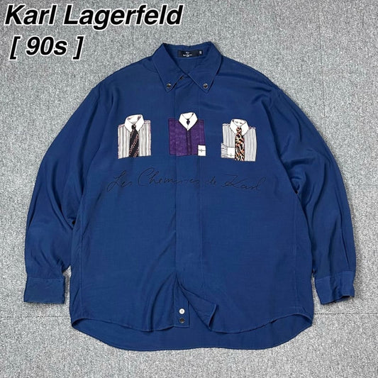 90s Karl Lagerfeld Wide Shirt Retro Archive
