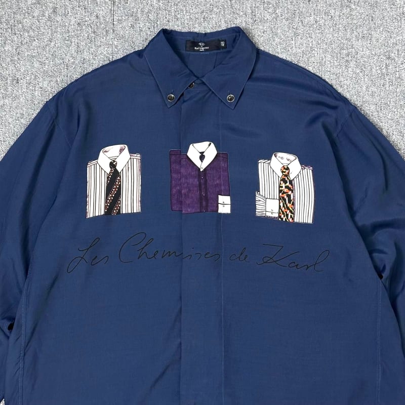 90s Karl Lagerfeld Wide Shirt Retro Archive