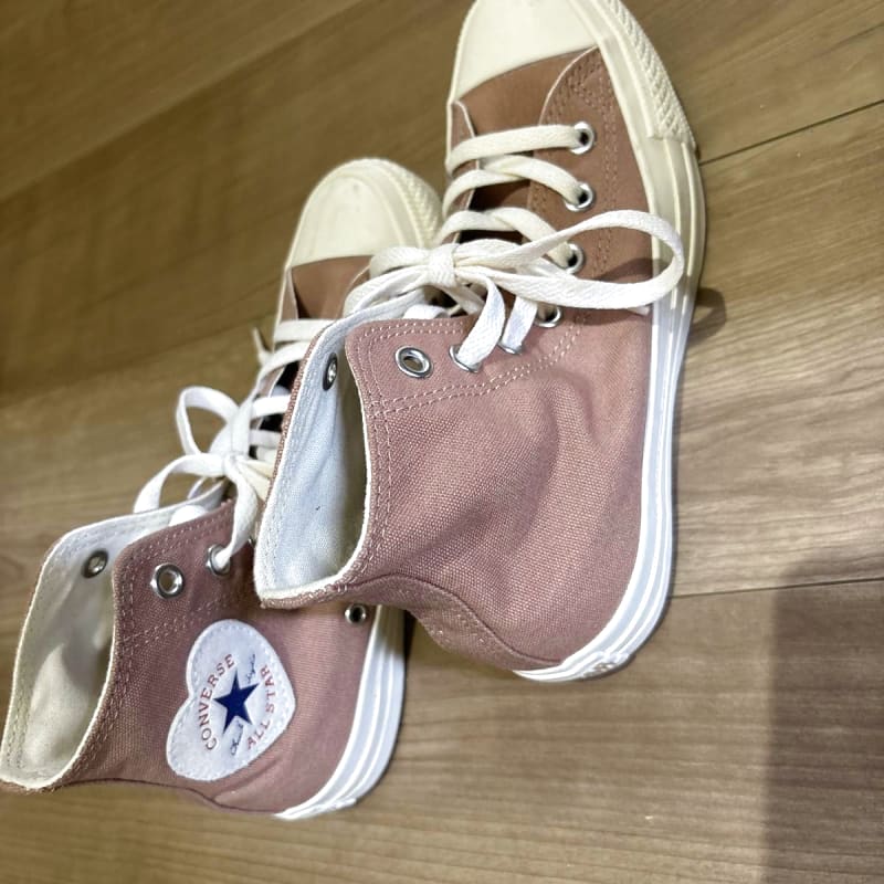 Converse All Star High Cut Sneakers Heart Logo Pink