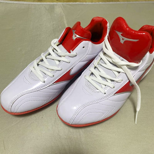 Mizuno Baseball Spikes White and Red 25.5cm