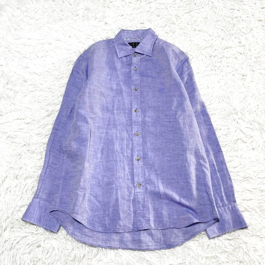 Excellent Condition Light Purple Linen Button-Down Shirt