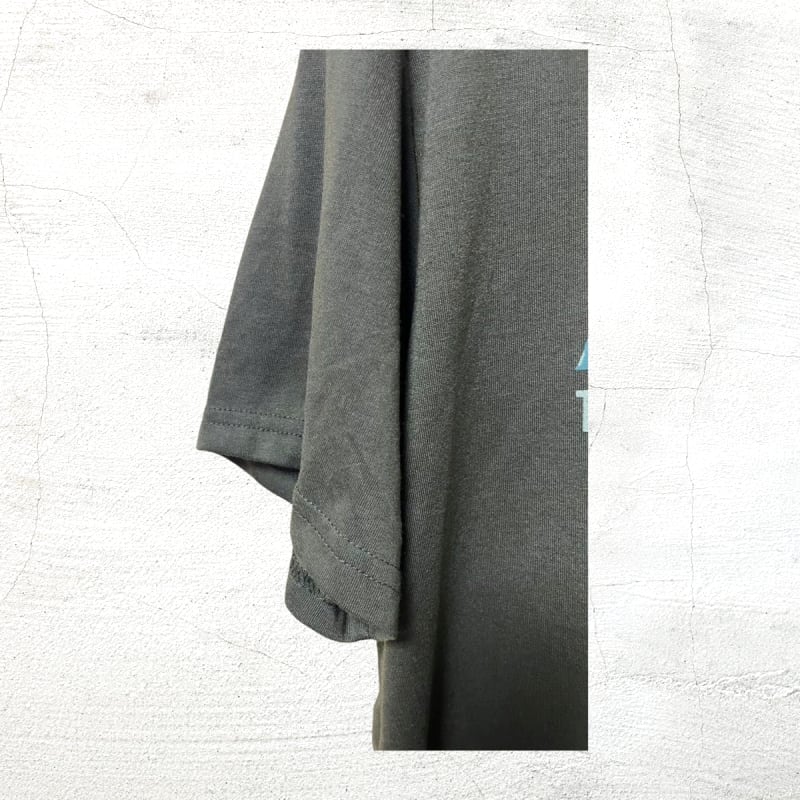 Army Print T-Shirt L Olive Green