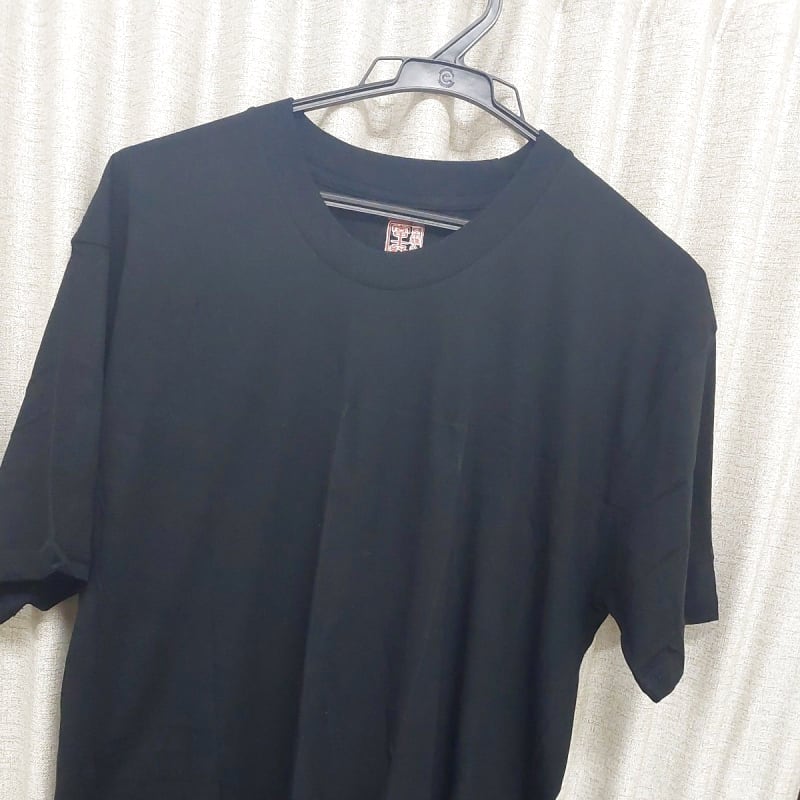 Skull Print Short Sleeve T-Shirt L Black Cotton