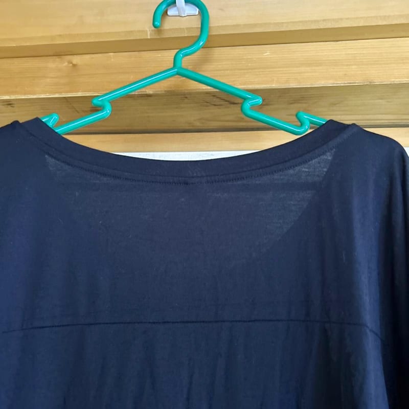 Uniqlo Dolman Sleeve T-Shirt Tunic Black And Charcoal Gray