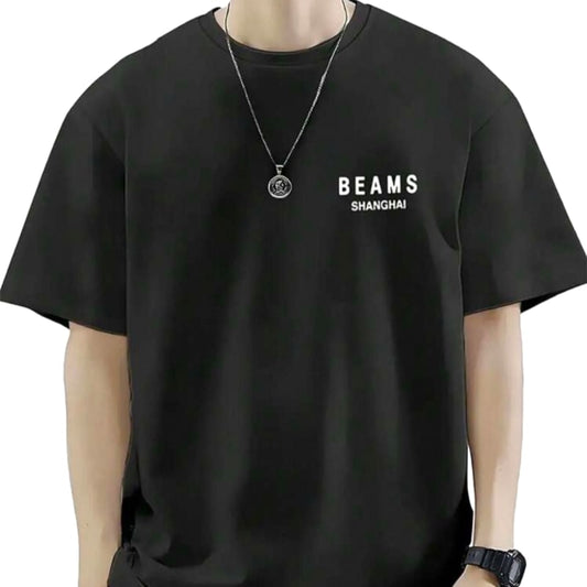 BEAMS T-Shirt Black New