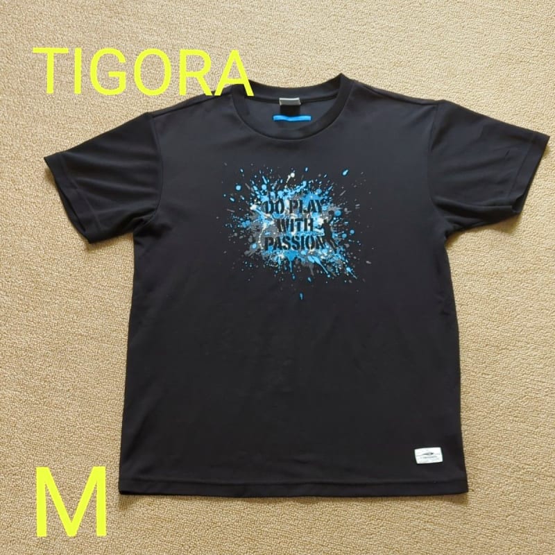 Tigora Black Short Sleeve T-Shirt M for Boys
