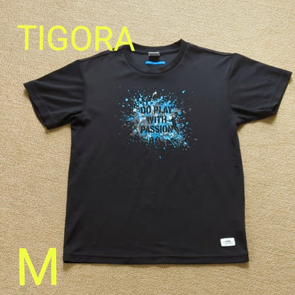 Tigora Black Short Sleeve T-Shirt M for Boys