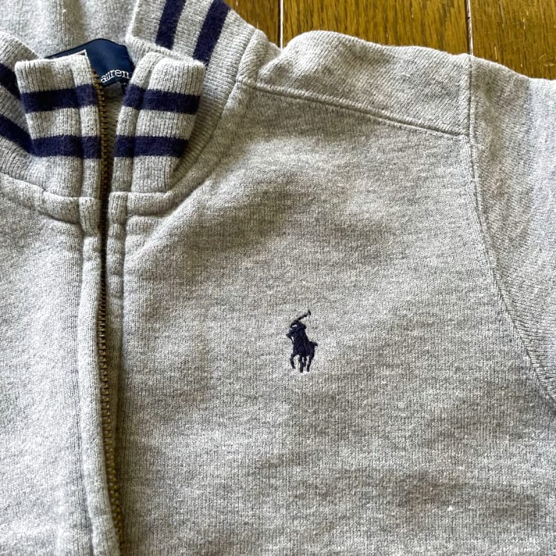 Ralph Lauren Kids Full Zip Sweatshirt 100 Gray