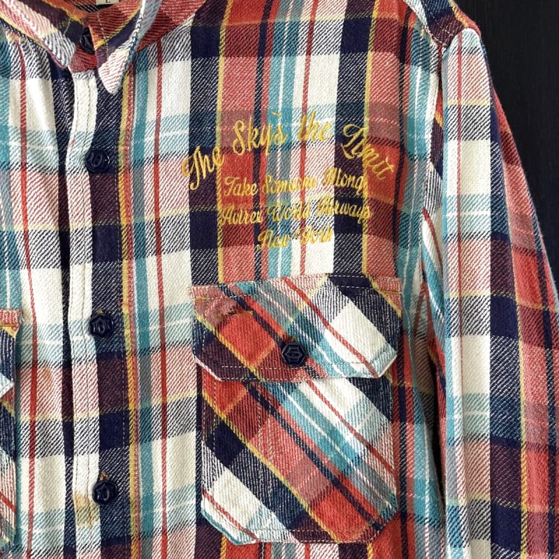 Avirex Flannel Check Shirt Multi-Color M